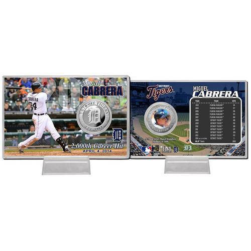 Miguel Cabrera in2000th Hitin Silver Coin Card