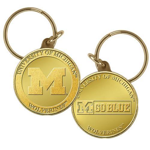 University of Michigan Bronze Coin Keychain