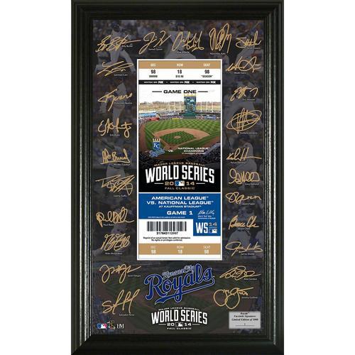 Kansas City Royals 2014 World Series Signature Ticket