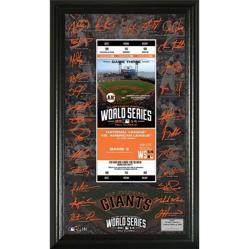 San Francisco Giants 2014 World Series Signature Ticket