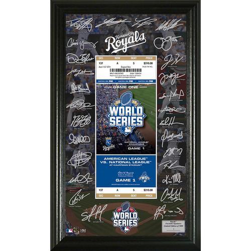 Kansas City Royals 2015 World Series Champions Trophy" Signature"