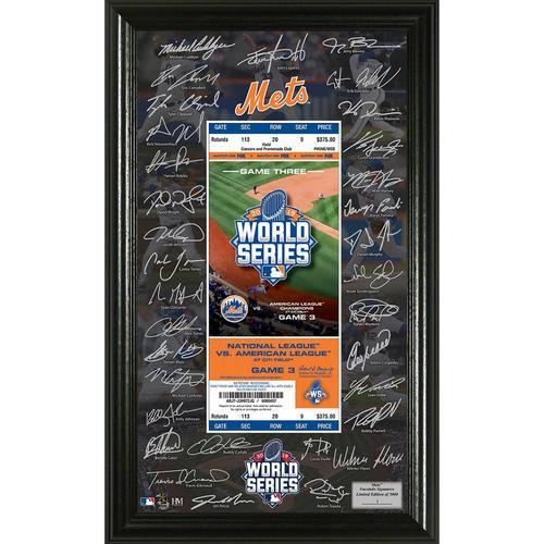 New York Mets 2015 World Series Signature Ticket