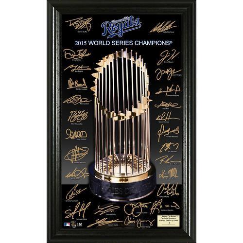 Kansas City Royals 2015 World Series Champions Trophy" Signature"