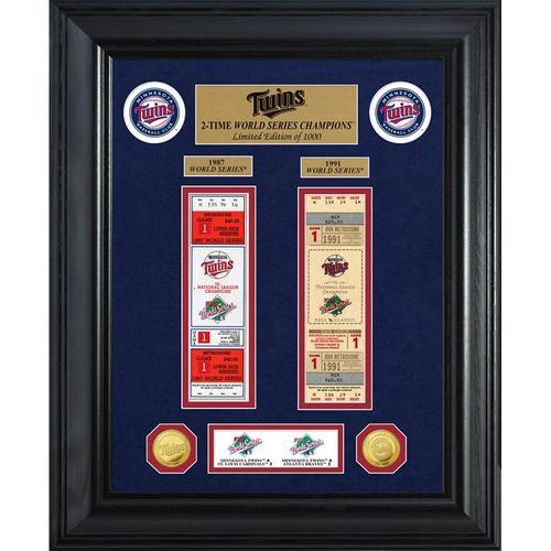 Minnesota Twins World Series Deluxe Gold Coin &amp; Ticket Collection