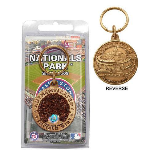 Nationals Park Bronze Infield Dirt Keychain