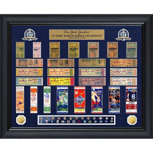 New York Yankees World Series Deluxe Gold Coin &amp; Ticket Collection