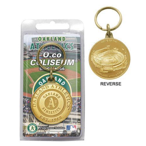 Oakland Athletics Bronze Key Chain