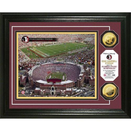 Florida State University Doak Campbell 24KT Gold Coin Photomint