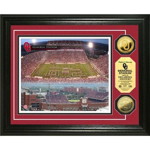 University of Oklahoma Memorial Stadium 24KT Gold Coin Photomint