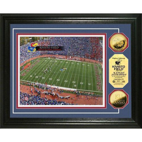 University of Kansas Kivisto Field 24KT Gold Coin Photomint