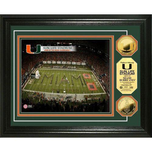 Sun Life Stadium 24KT Gold Coin Photomint