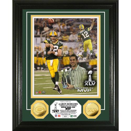 Super Bowl XLV MVP 24KT Gold Coin Photo Mint