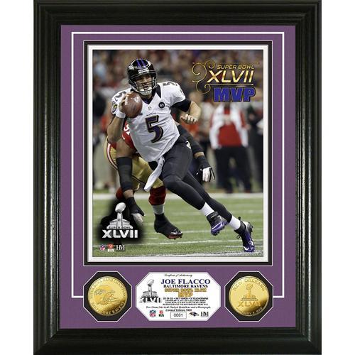 Super Bowl XLVII MVP Gold Coin Photo Mint