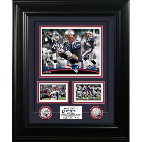 Tom Brady inMarqueein Silver Coin Photo Mint