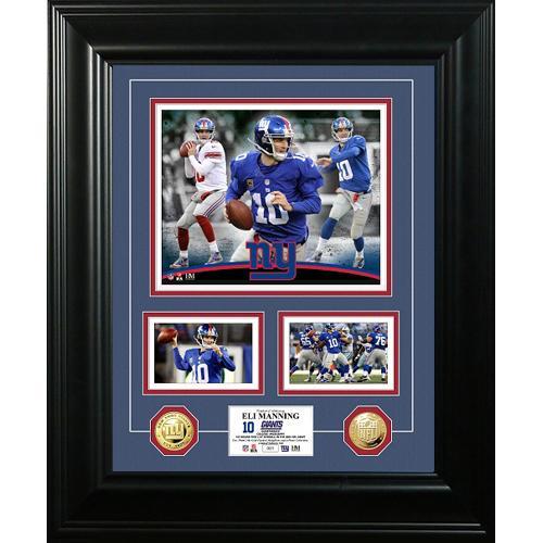 Eli Manning inMarqueein Gold Coin Photo Mint