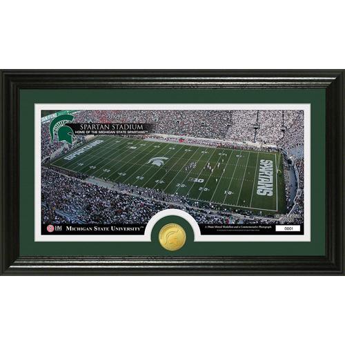 Michigan State University inStadiumin Bronze Coin Panoramic Photo Mint