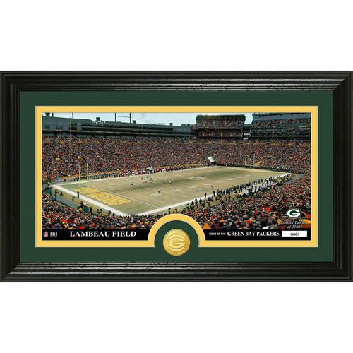 Green Bay Packers inStadiumin Bronze Coin Panoramic Photo Mint