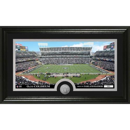 Oakland Raiders inStadiumin Minted Coin Panoramic Photo Mint