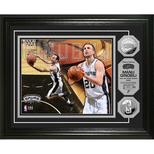 Manu Ginobili Silver Coin Photo Mint