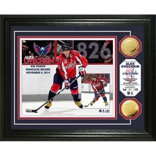 Alex Ovechkin Franchise ?All Time Points Leader? Gold Coin Photo Mint