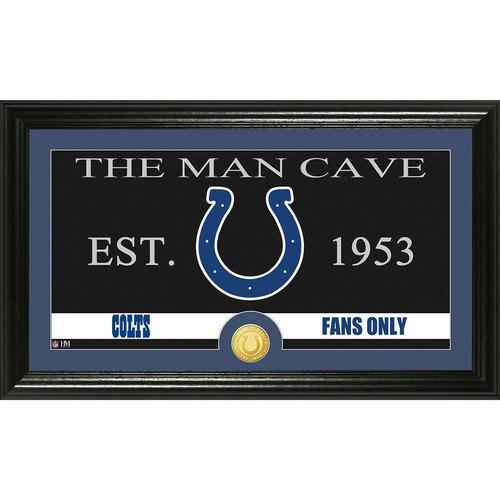 Indianapolis Colts The Man Cave" Bronze Coin Panoramic Photo Mint"