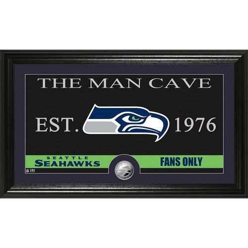 Seattle Seahawks The Man Cave" Minted Coin Panoramic Photo Mint"