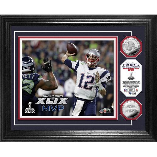 New England Patriots Super Bowl XLIX MVP" Silver Coin Photo Mint"