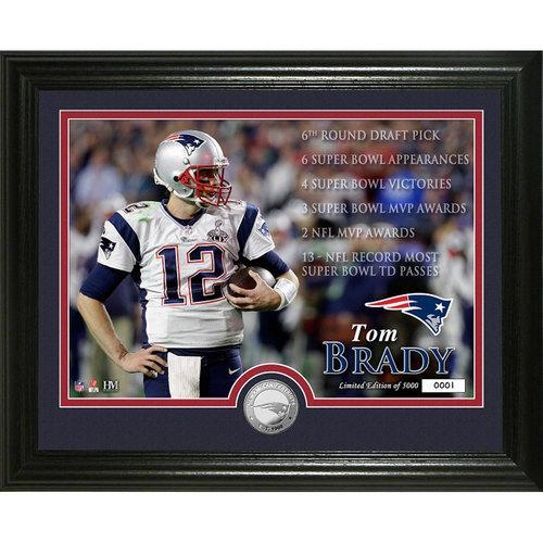 Tom Brady Career" Silver Coin Photo Mint"