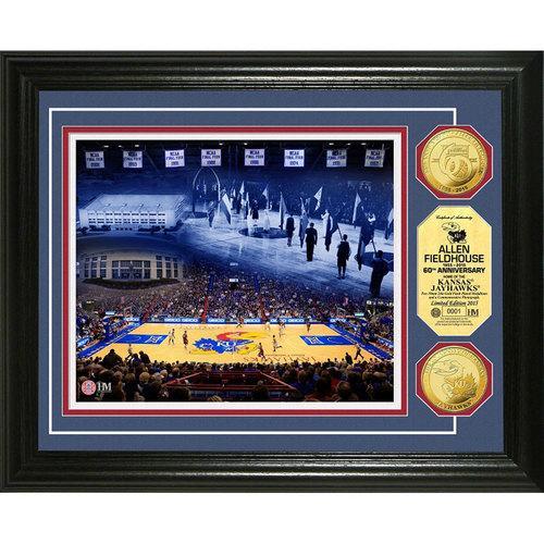 Allen Field House 60th Anniversary" Gold Coin Photo Mint"