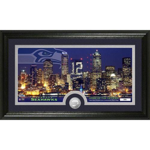 Seattle Seahawks City Scape" Panoramic Minted Coin Photo Mint"