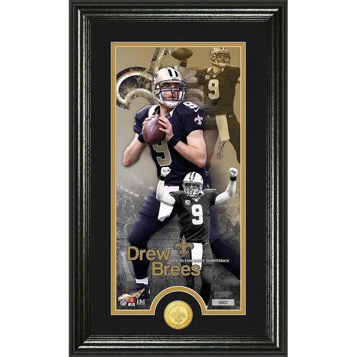 Drew Brees Supreme" Bronze Coin Panoramic Photo Mint"