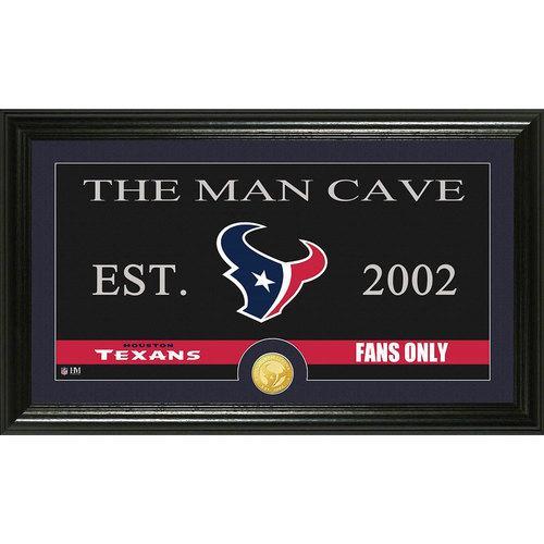 Houston Texans Man Cave" Bronze Coin Panoramic Photo Mint"