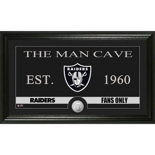 Oakland Raiders Man Cave" Bronze Coin Panoramic Photo Mint"