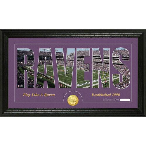 Baltimore Ravens Silhouette" Bronze Coin Panoramic Photo Mint"