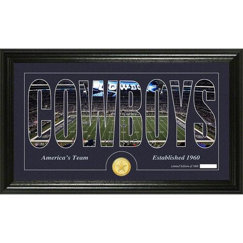 Dallas Cowboys Silhouette" Bronze Coin Panoramic Photo Mint"