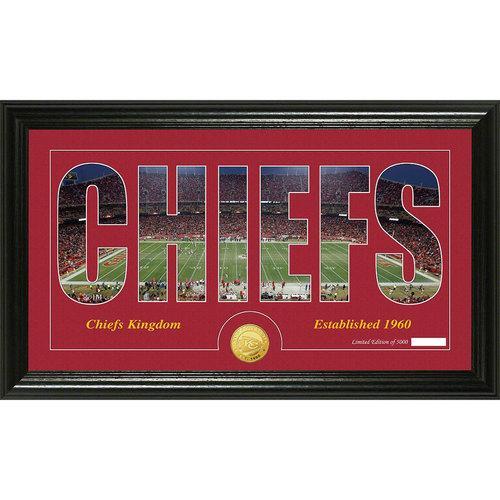 Kansas City Chiefs Silhouette" Bronze Coin Panoramic Photo Mint"