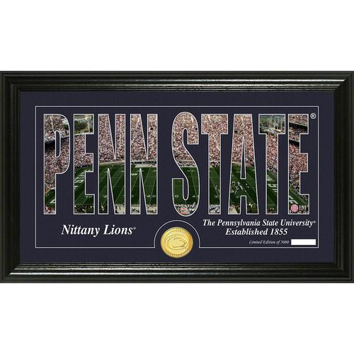 Penn State University Silhouette" Bronze Coin Panoramic Photo Mint"