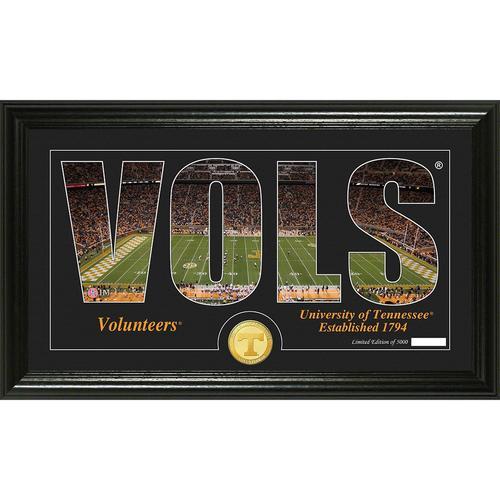 University of Tennessee Silhouette" Bronze Coin Panoramic Photo Mint"