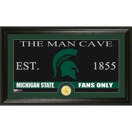 Michigan State University Man Cave" Bronze Coin Panoramic Photo Mint"