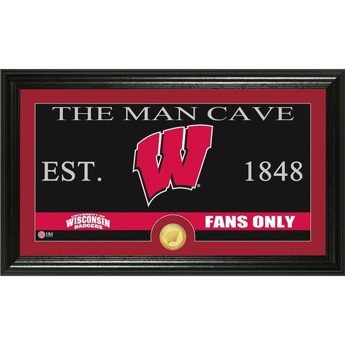 University of Wisconsin Man Cave" Bronze Coin Panoramic Photo Mint"