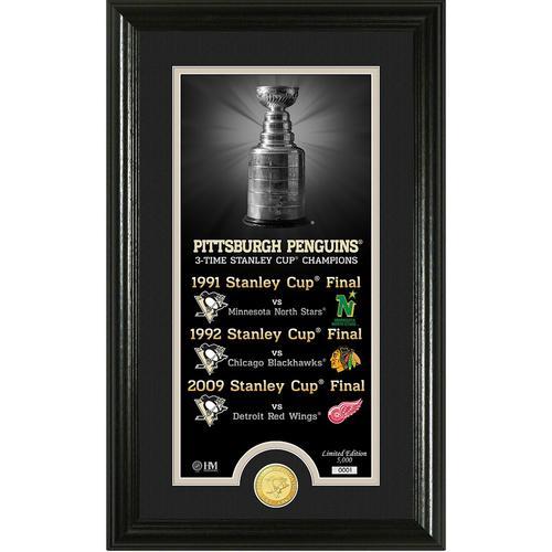 Pittsburgh Penguins Legacy" Supreme Bronze Coin Panoramic Photo Mint"