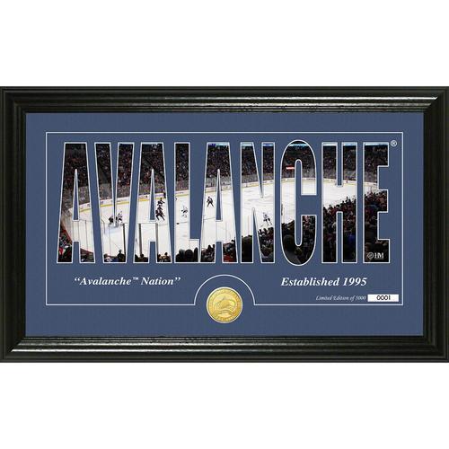 Colorado Avalanche Silhouette" Bronze Coin Panoramic Photo Mint"