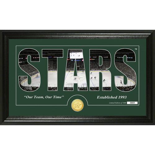 Dallas Stars Silhouette" Bronze Coin Panoramic Photo Mint"