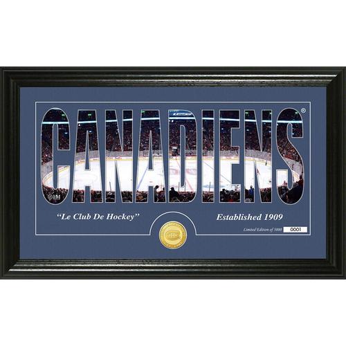 Montreal Canadiens Silhouette" Bronze Coin Panoramic Photo Mint"