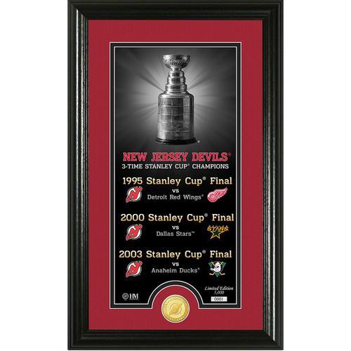 New Jersey Devils Legacy" Supreme Bronze Coin Panoramic Photo Mint"