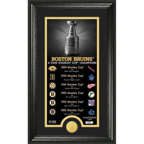 Boston Bruins Legacy" Supreme Bronze Coin Panoramic Photo Mint"