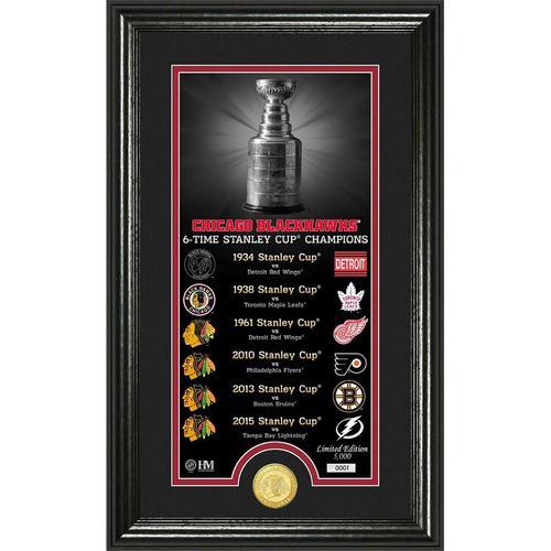 Chicago Blackhawks Legacy" Supreme Bronze Coin Panoramic Photo Mint"