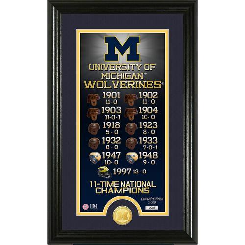 University of Michigan Legacy" Bronze Coin Panoramic Photo Mint"