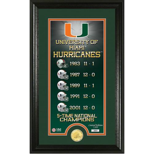 University of Miami Legacy" Bronze Coin Panoramic Photo Mint"