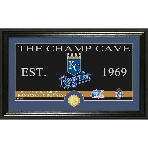 Kansas City Royals 2015 World Series Champions Champs Cave" Bronze Coin Panoramic Photo Mint"